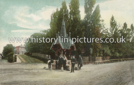 The Fountain and Station Approach, Snaresbrook, London. c.1905